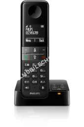 mobile Philips Téléphone  fil  D455 REPONDEUR SOLO NOIR