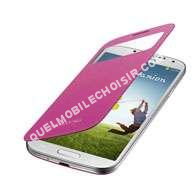 mobile Samsung SAMSUNG185110Etui S-View EF-CI950P Galaxy S4 Rose Etui rabat  zone transparente